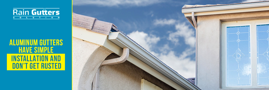 Rain Gutter Installation Aluminum Gutter Installed